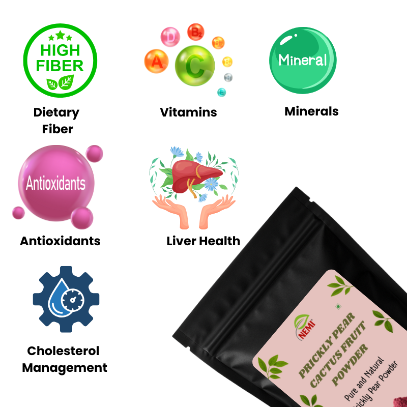 Nemi Prickly Pear Cactus Fruit Powder (100 gm)