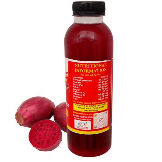 Prickly Pear Cactus Fruit Juice (Added Sugar )