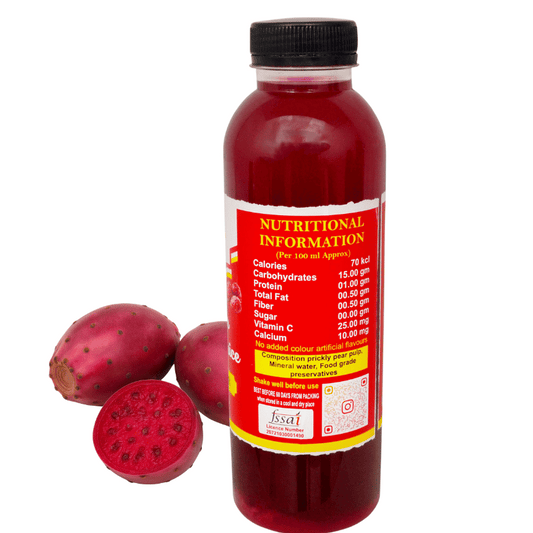 Prickly Pear Cactus Fruit Juice (No Added Sugar)