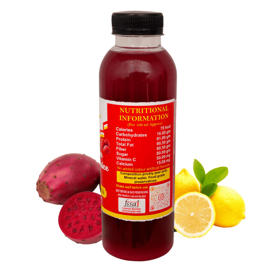 Prickly Pear Cactus Fruit Juice ( Lemon Flavoured)